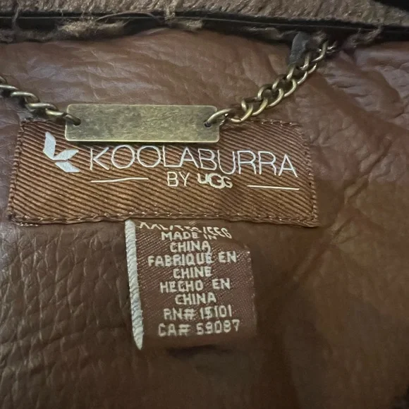 Koolaburra Brown Shearling Jacket - Picture 2 of 6